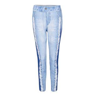 Women Denim Pants Slim Leggings Fitness Plus Size